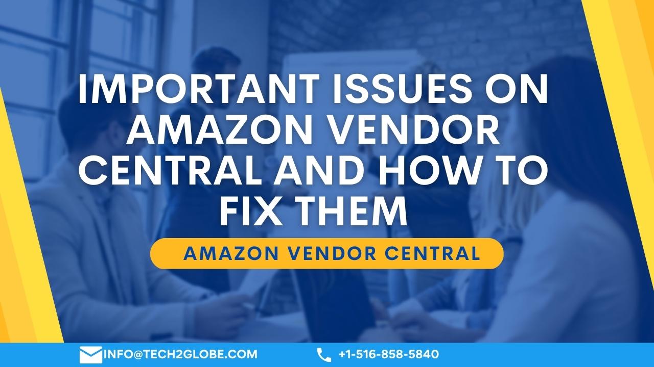 Important Issues On Amazon Vendor Central And How To Fix Them