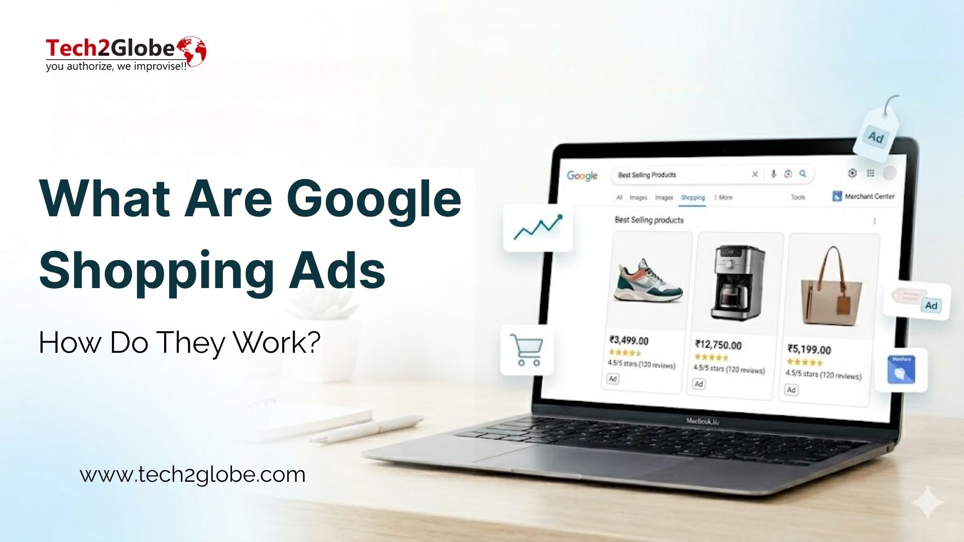 Google Shopping ads results page showing product listings and pricing