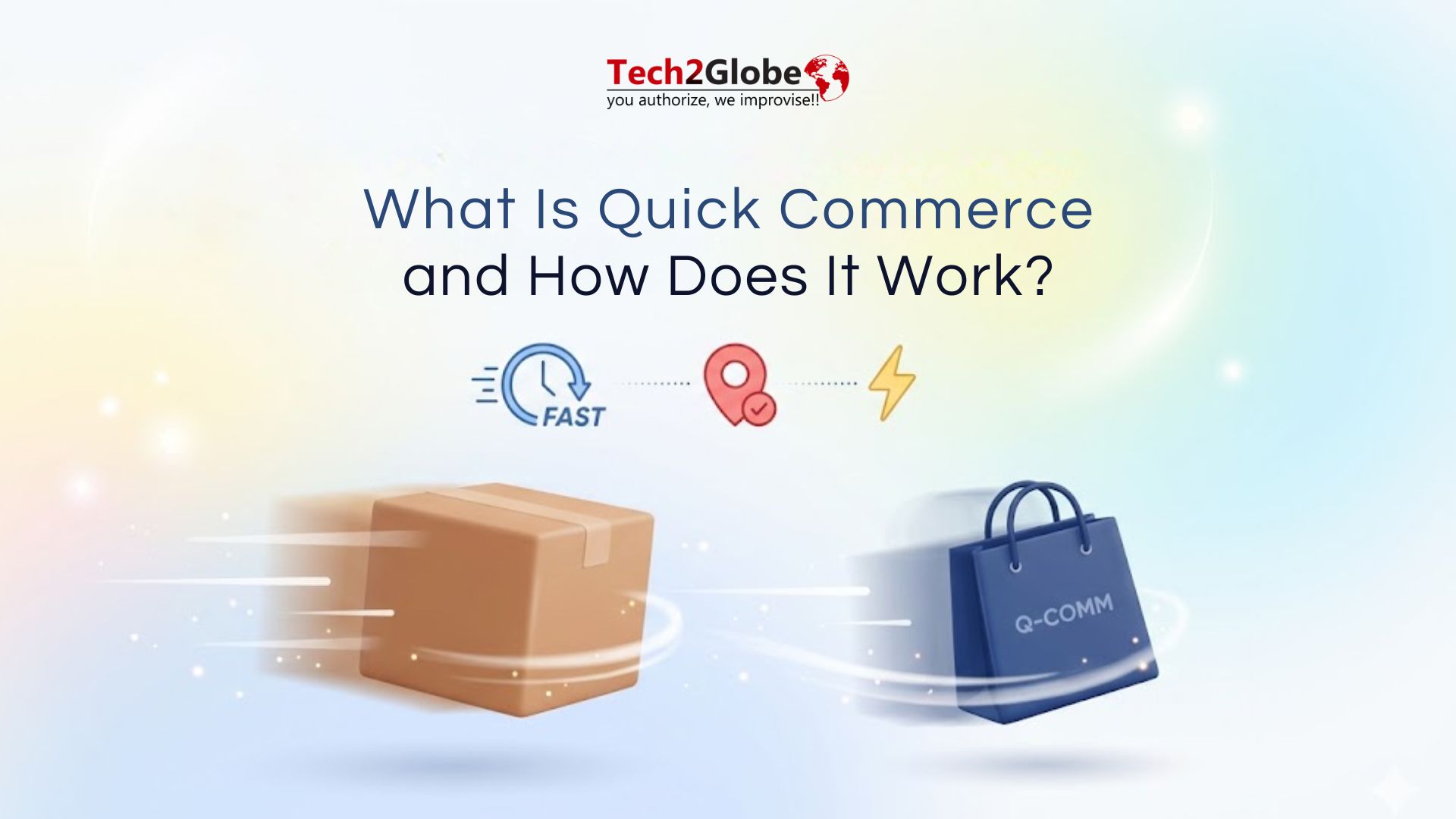 Quick commerce delivery showing instant grocery delivery app interface