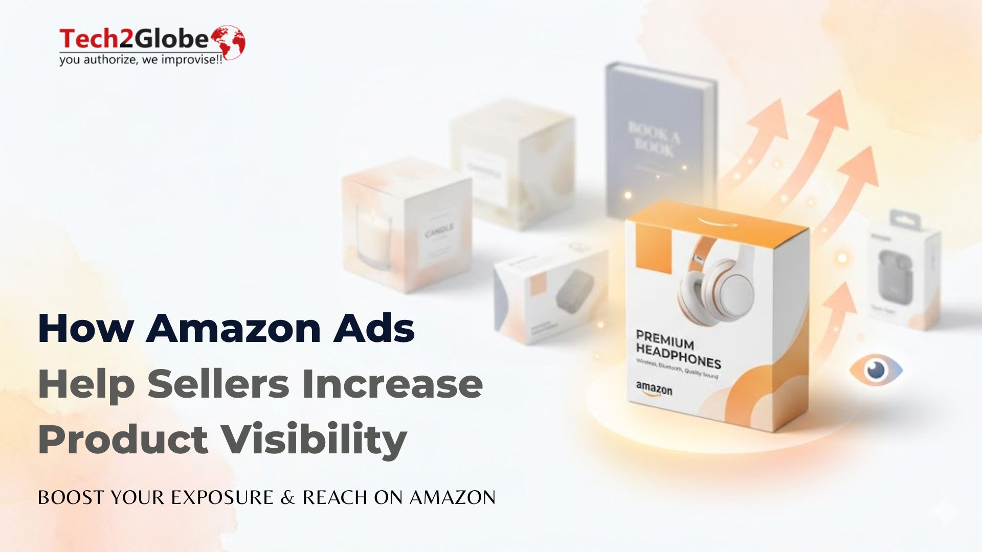 Amazon advertising dashboard showing product visibility growth